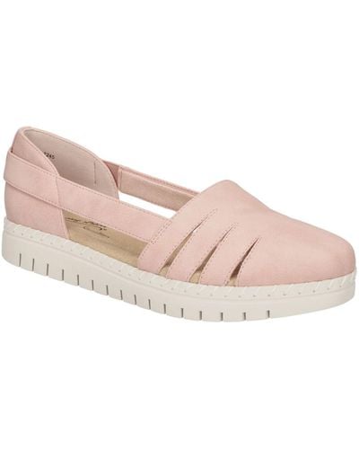 Easy Street Bugsy Comfort Slip-on Flats - Pink