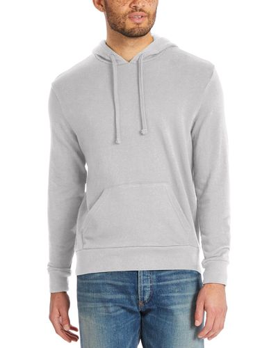 Alternative Apparel Washed Terry The Champ Hoodie - Gray