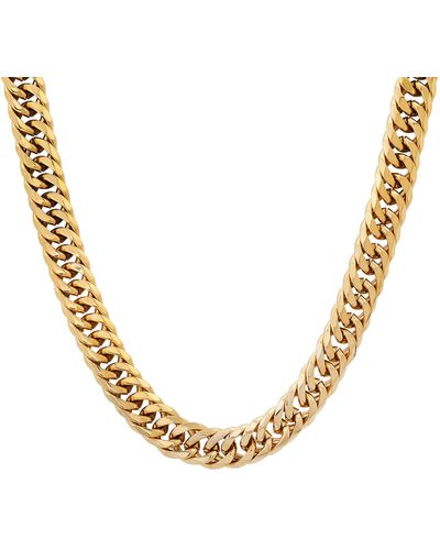 Steeltime Round Link Chain 24" Necklace - Metallic