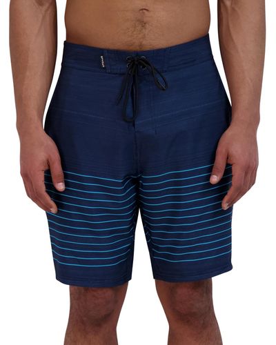Spyder Stripe Board Shorts - Blue