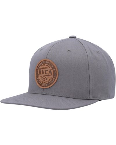 RVCA Standard Issue Snapback Hat - Gray