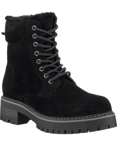 Gc Shoes Camila Lace Up Boots - Black