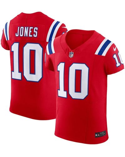 Nike Mac Jones New England Patriots Alternate Vapor F.u.s.e. Elite Jersey - Red