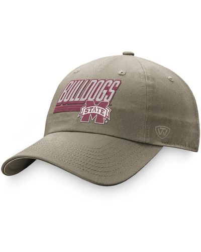 Top Of The World Mississippi State Bulldogs Slice Adjustable Hat - Gray