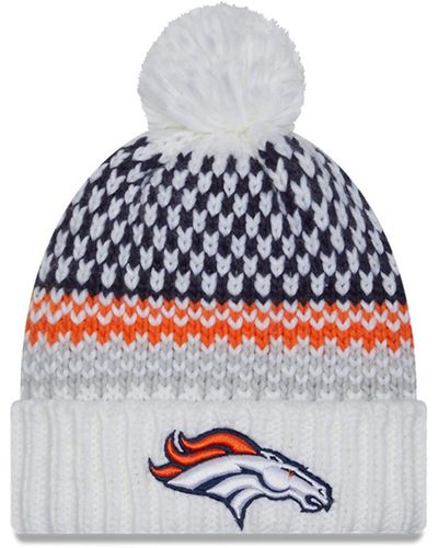 KTZ Denver Broncos 2023 Sideline Cuffed Knit Hat - Gray