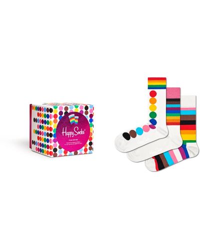 Happy Socks 3-pack Pride Socks Gift Set - Multicolor