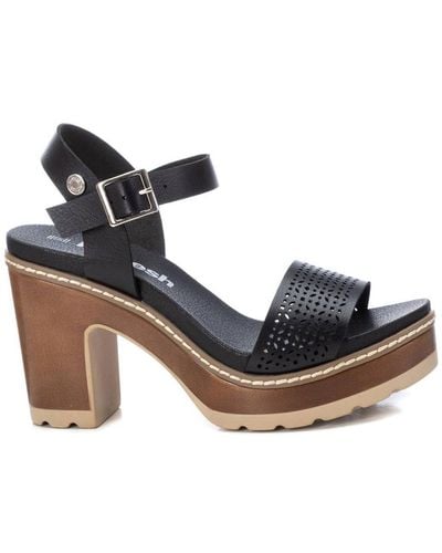 Xti Casual Heeled Platform Sandals By - Blue