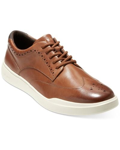Cole Haan Shoes Mens 9M Grand Crosscourt II Sneaker Brown Leather Lace Up  C26521
