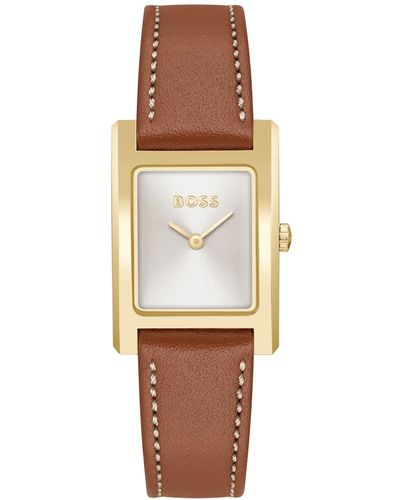 BOSS Lucy Quartz Basic Slim Watch 23mm - White
