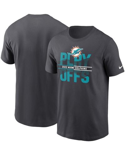 Nike Miami Dolphins 2022 Nfl Playoffs Iconic T-shirt - Blue