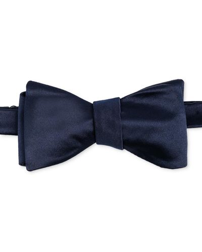 Con.struct Satin Self-tie Bow Tie - Blue