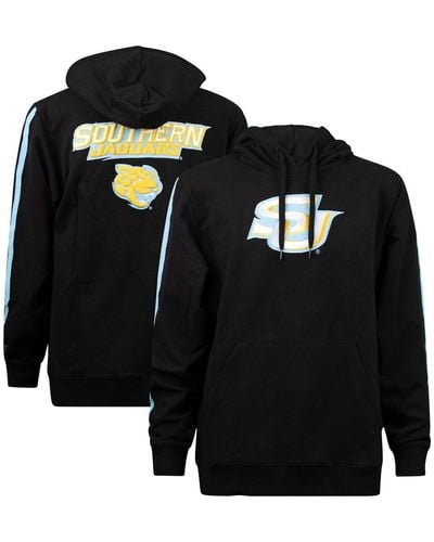 FISLL Southern College Jaguars Oversized Stripes Pullover Hoodie - Black