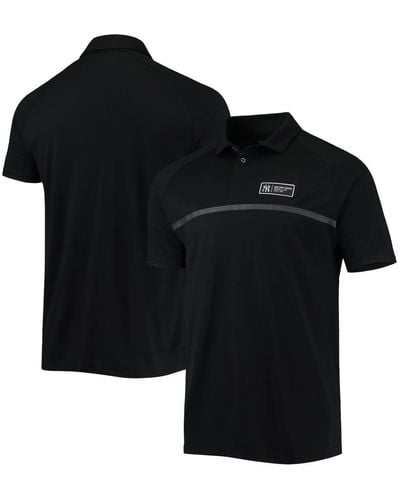 Levelwear New York Yankees Sector Raglan Polo Shirt - Black