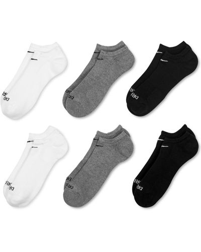Nike Everyday Plus Cushioned Training No-show Socks 6 Pairs - Multicolor