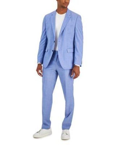 HUGO By Boss Modern Fit Solid Suit Separates - Blue