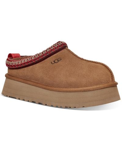 UGG Tazz Suede And Shearling Slippers - Brown