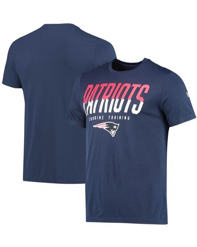 KTZ New England Patriots Combine Authentic Big Stage T-shirt - Blue