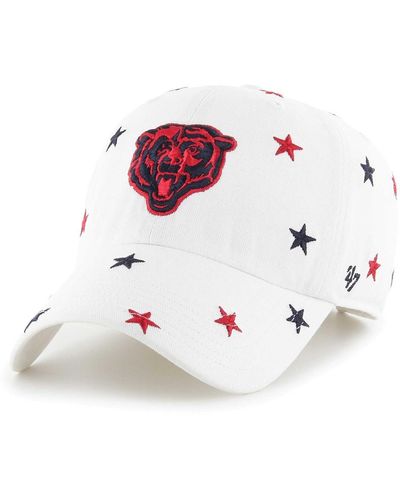 '47 And Chicago Bears Confetti Clean Up Adjustable Hat - White