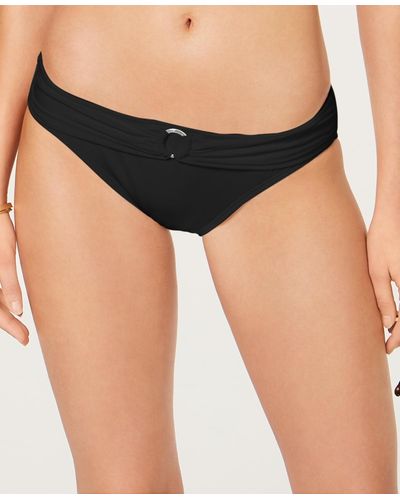 Michael Kors Michael Logo-ring Bikini Bottoms, Created For Macy's - Black