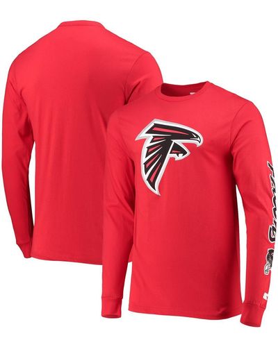 Starter Atlanta Falcons Halftime Long Sleeve T-shirt - Red