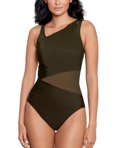 Miraclesuit Illusionist Azura Allover-slimming One-piece Swimsuit - Green