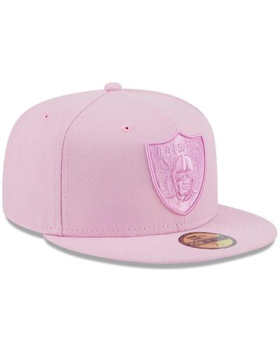 KTZ Las Vegas Raiders Color Pack 59fifty Fitted Hat - Pink
