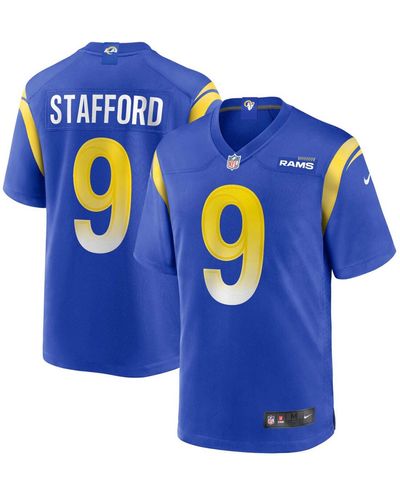 Nike Big Boys And Girls Matthew Stafford Los Angeles Rams Game Jersey - Blue