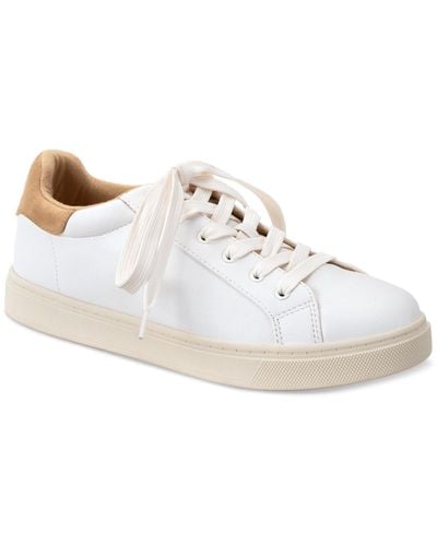 Style & Co. Eboniee Lace-up Low-top Sneakers - White