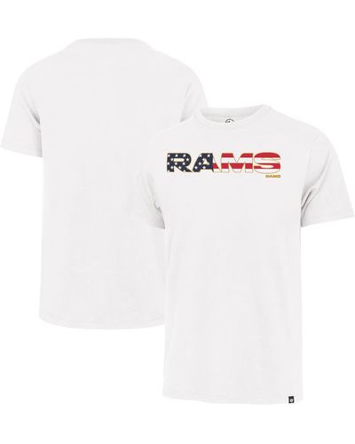 '47 47 Los Angeles Rams Flag Script Franklin T-shirt - White