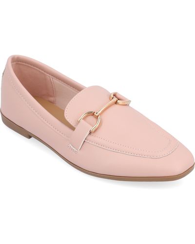 Journee Collection Mizza Slip-on Loafers - Pink