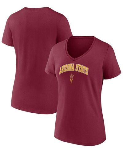 Fanatics Arizona State Sun Devils Evergreen Campus V-neck T-shirt - Red
