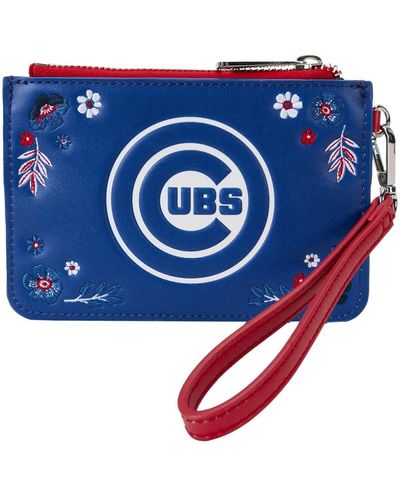 Loungefly Chicago Cubs Floral Wrist Clutch - Blue