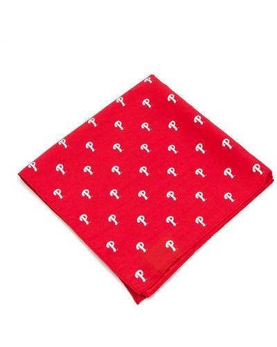 Eagles Wings And Philadelphia Phillies Kerchief Pocket Square - Red