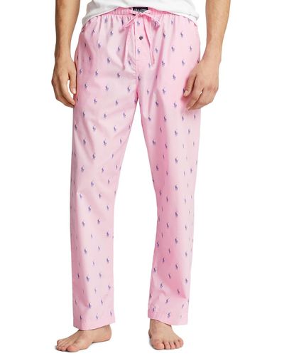 Polo Ralph Lauren Cotton Printed Pajama Pants - Pink