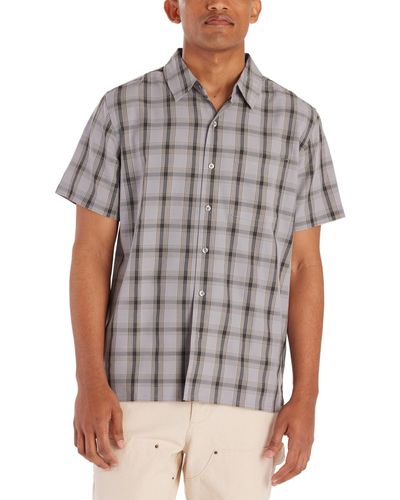Marmot Eldridge Classic Plaid Button-up Short-sleeve Shirt - Gray