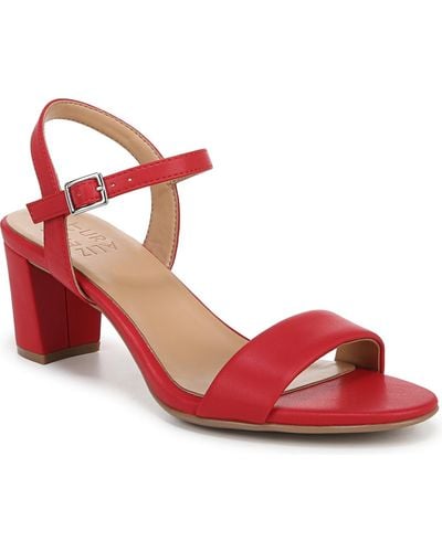 Naturalizer Bristol Ankle Strap Sandals - Red