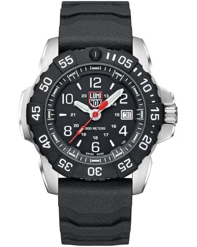 Luminox Swiss Navy Seal Rsc Black Rubber Strap Watch 45mm