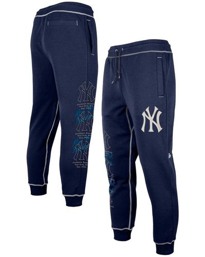 KTZ New York Yankees Team Split jogger Pants - Blue
