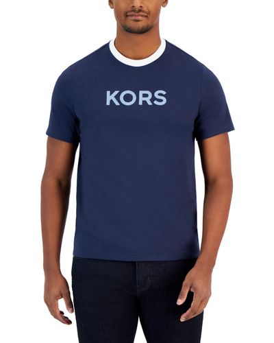 Michael Kors Short Sleeve Crewneck Logo T-shirt - Black