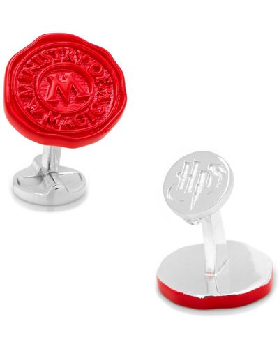 Cufflinks Inc. Ministry Of Magic Wax Stamp Cufflinks - Red