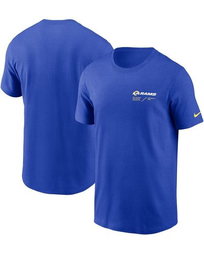 Nike Los Angeles Rams Infograph Lockup Performance T-shirt - Blue