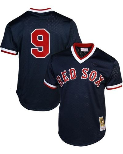 Mitchell & Ness Ted Williams Boston Red Sox 1990 Authentic Cooperstown Collection Batting Practice Jersey - Blue