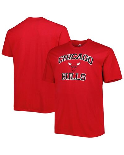 Profile Chicago Bulls Big And Tall Heart And Soul T-shirt - Red