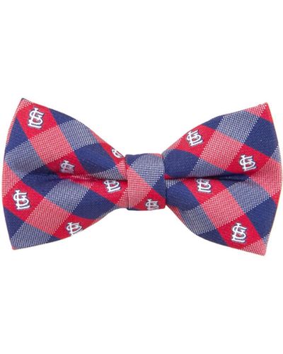 Eagles Wings St. Louis Cardinals Check Bow Tie - Red