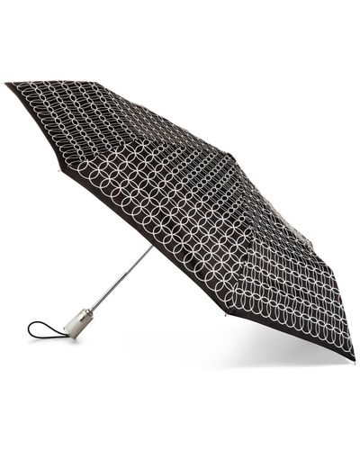 Totes Water Repellent Auto Open Close Folding Umbrella - Metallic