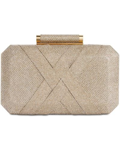 INC International Concepts Lindsayy Xx Lurex Clutch, Created For Macy's - Brown