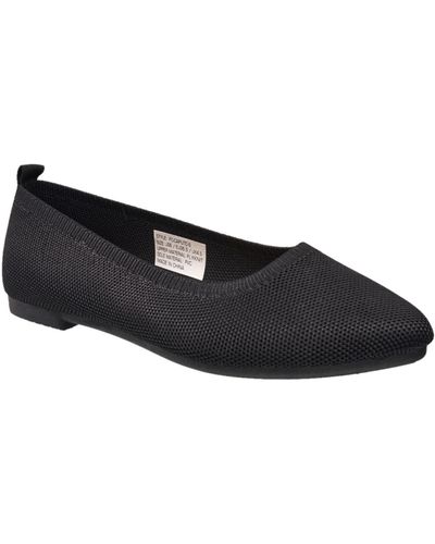 French Connection Caputo Round Toe Ballet Flats - Black