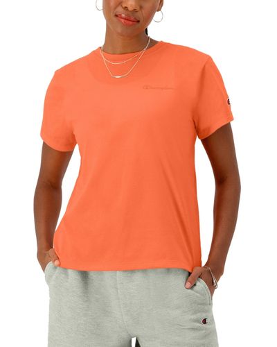 Champion : The Classic Crewneck T-shirt - Orange