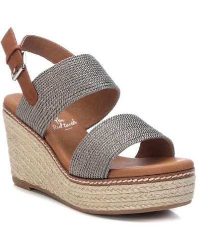 Xti Jute Wedge Sandals By - White