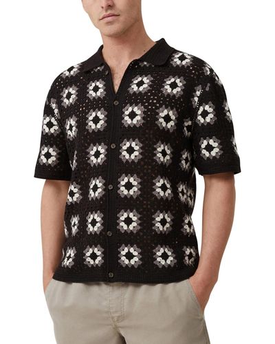 Cotton On Havana Short Sleeve Shirt - Black